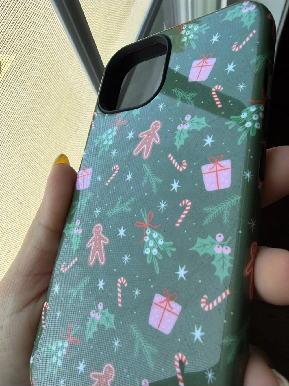 Casely Everything Nice Gingerbread iPhone 14 case. Magsafe compatible.